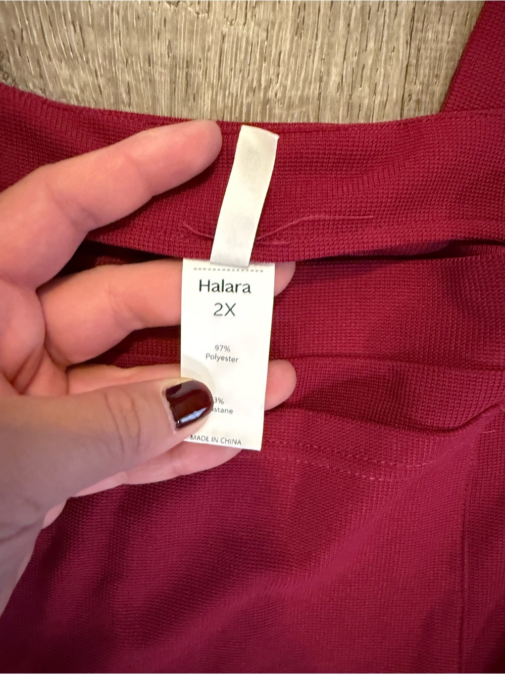 Halara Pockets Waffle Casual Plus Size Overalls in Anemone - Picture 5 of 9